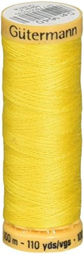 Gutermann Natural Cotton Thread 110 Yards-Canary Yellow