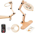 Adjustable Embroidery Table Stand,Wooden Embroidery Hoop