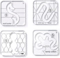 Quilting Templates Machine Quilting: Durable Acrylic Ruler Set