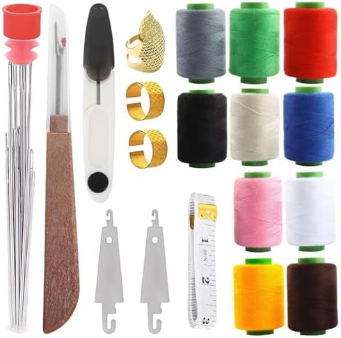 Hand Sewing Kit with 25 Big Eye Sewing Needles, 43 PCS Portable Sewing