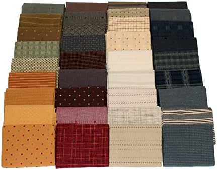 10 Fat Quarters - Textured Homespun Diamond Textiles Henry Glass