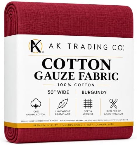 AK TRADING CO. 50" Wide 100% Cotton Island Breeze Gauze Fabric by The