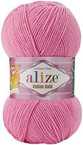 55% Cotton 45% Acrylic Alize Cotton Gold Yarn 1 Skein/Ball 100 gr
