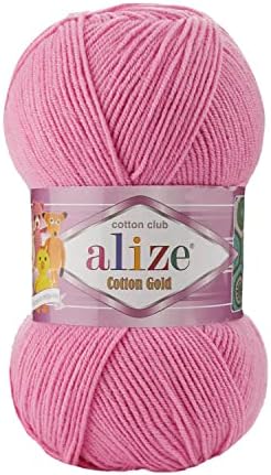 55% Cotton 45% Acrylic Alize Cotton Gold Yarn 1 Skein/Ball 100 gr
