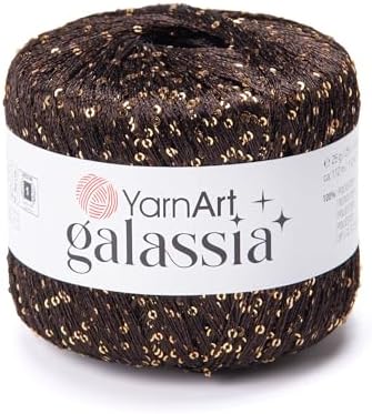 YarnArt Galassia Glitter Yarn – Fine Sparkly Polyester Thread for