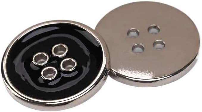 10pcs 4-Holes Elegant Metal Buttons for Clothing Blouse Sewing