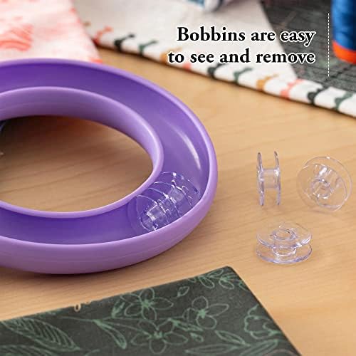 Bobbin Organizer – Holds 20+ Bobbins – Flexible Plastic Holder for