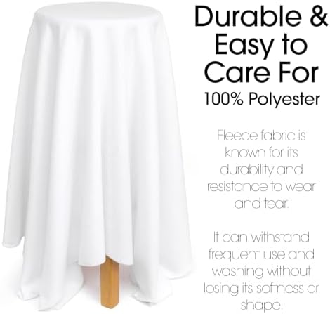 Pico Textiles 2 Yard Bolt White Solid Fleece Fabric