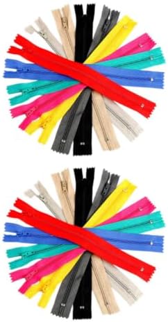 100pcs Colorful Nylon Zippers for Clothing Repair and Sewing