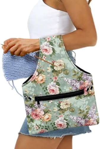 Yarn Bags for Crocheting on the Go Crochet Tote Bags for Women Travel