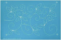Full Line Stencil Whimsical Garden, Continuous E2E Quilt Template