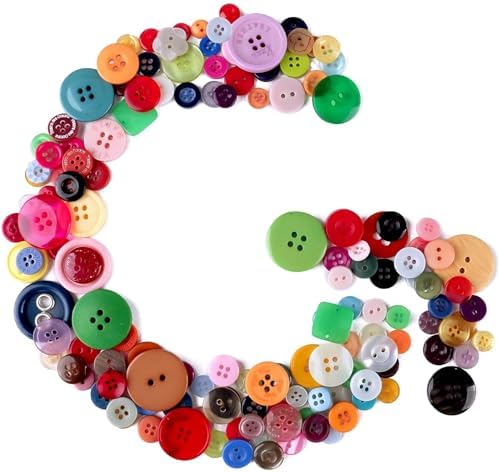 Greentime 250pcs Round Resin Buttons for Crafts DIY Sewing Ornaments