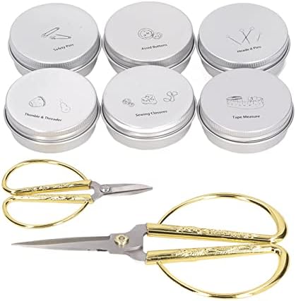 Complete Sewing Kit with Wooden Storage Box, Sewing Supplies Including