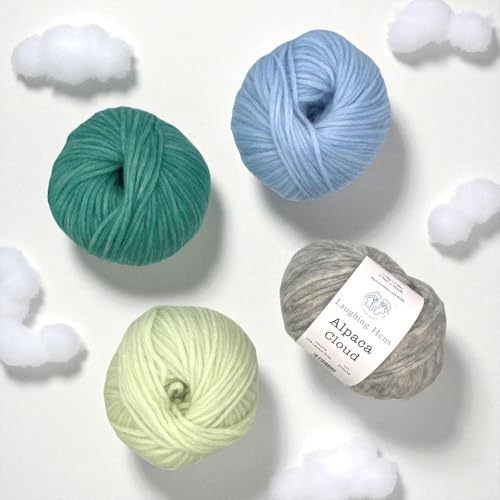 Aran/Worsted-Weight, Alpaca, Merino Wool and Polyamide Blend Blown