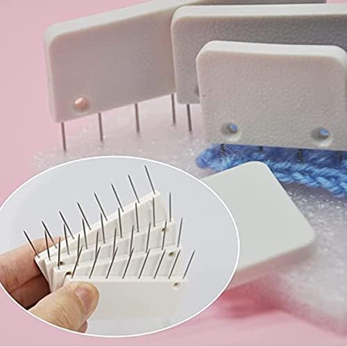 Diyeeni Double Pin Knit Blocking Comb Set 15+10Pcs, 8 Pin and 4 for