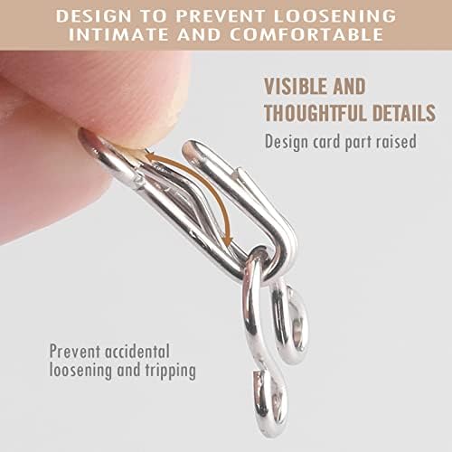 PECMER 100 Set 13mm Sewing Hook and Eye Closures