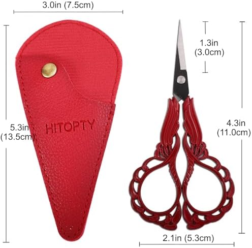 Small Sewing Scissors, Precision Detail Snips with Cover