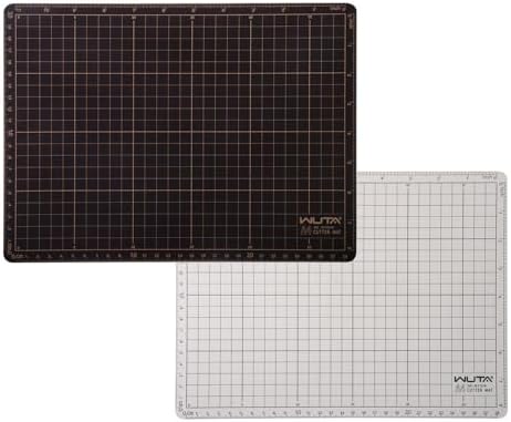 WUTA Self Healing Sewing Mat, Double Sided Non-Slip PVC Cutting Mat A4