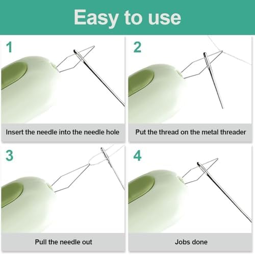2024 Upgrade 2 in 1 Needle Threader Seam Ripper, Needle Threaders Seam