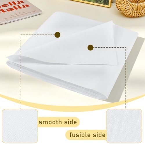 Fusible Interfacing Fabric for Sewing, 11.6"x27.3yd Medium Weight
