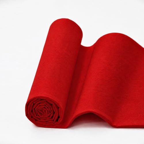 5 Yards Red Cotton Fabric by The Yard in Solid Color - 59” Wide