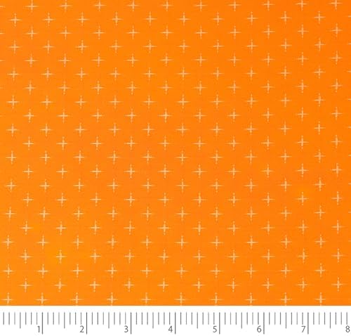 Singer Fabric, 100% Cotton, Embroidery Fabric, Cut by The Yard, Orange