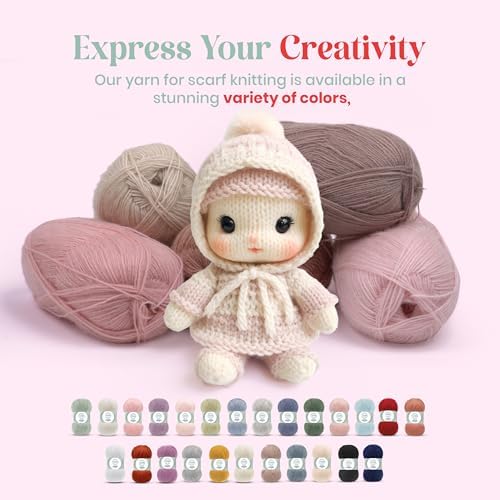 Angora Love Yarn, 2-Skein Pack, Acrylic/Wool, Candy Pink