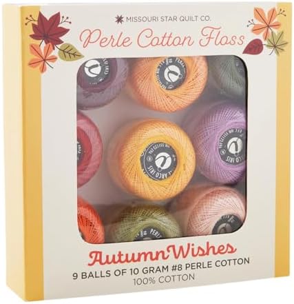 Missouri Star Autumn Wishes Perle Cotton Floss Pack – 9 Vibrant #8