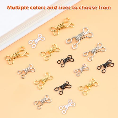 PECMER 100 Set 13mm Sewing Hook and Eye Closures