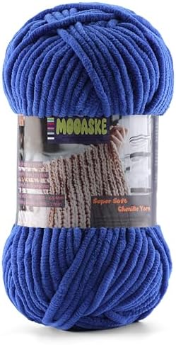 Baby Blanket Yarn for Crocheting - Soft Velvet Fluffy Chenille Yarn
