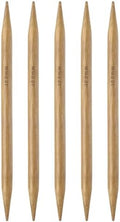 HARFINGTON 5Pcs Bamboo Knitting Needles Double Pointed Size US