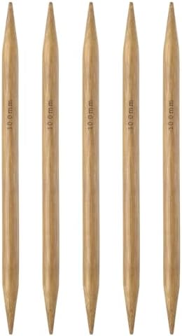 HARFINGTON 5Pcs Bamboo Knitting Needles Double Pointed Size US