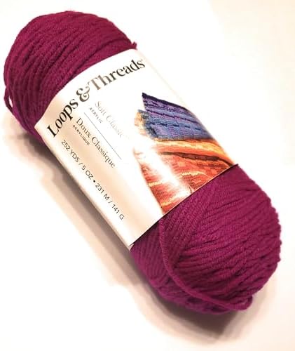Soft Classic Neon Yarn by Loops & Threads - 5 Ounces - 252 Yards - 1