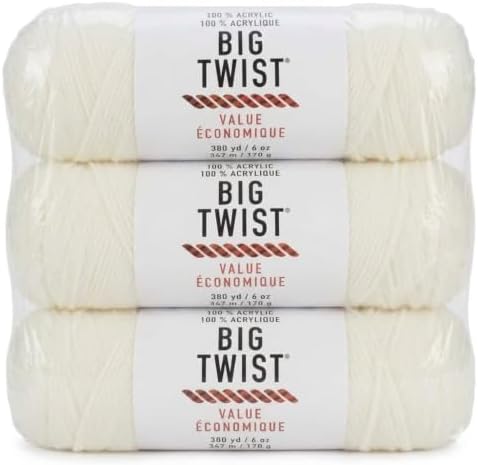 Big Twist Value Acrylic Yarn – 3-Pack Bundle