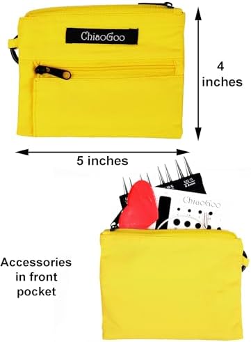 ChiaoGoo Twist Shorties Yellow 3 Inch 7230-L Interchangeable Set