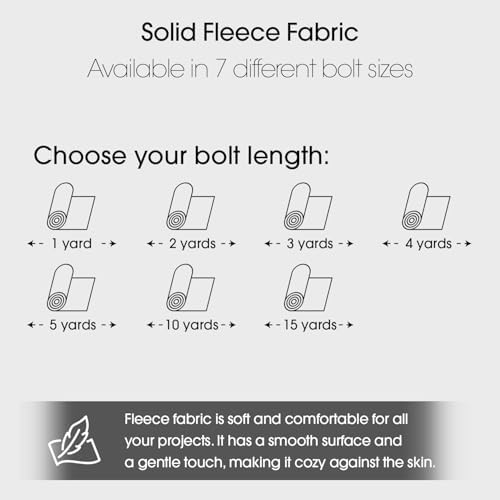 Pico Textiles 1 Yard Bolt Taupe Solid Fleece Fabric