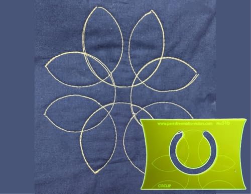 Parrs Petal and Horseshoe Free Motion Quilting Ruler