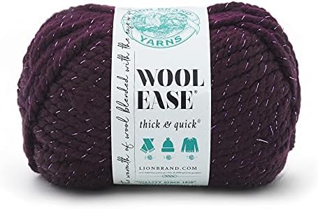 (1 Skein) Lion Brand Yarn Wool-Ease Thick & Quick Bulky Yarn, Galaxy