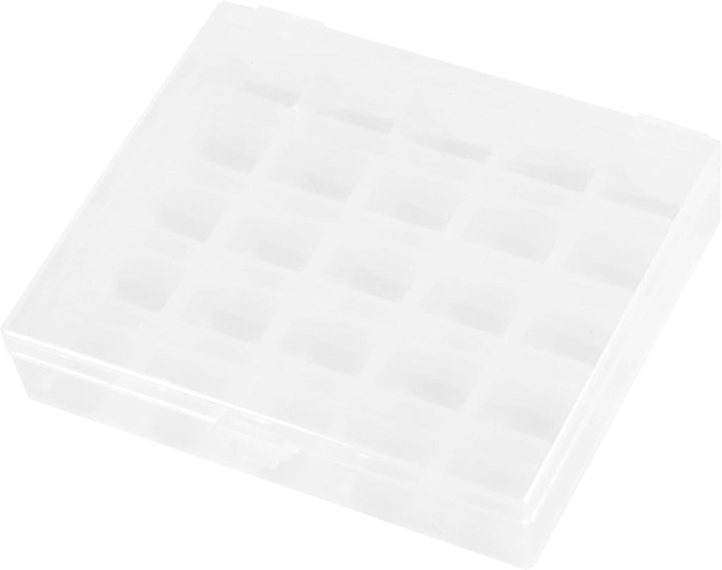 25 Slot Clear Bobbin Box for Sewing Hine Thread Storage Organizer