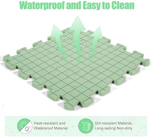 CraftyManor 9 PCS Blocking Mats for Knitting & Crochet Projects