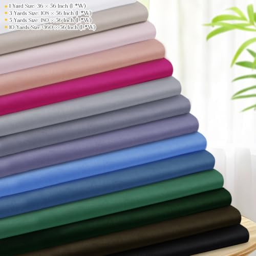 Homiest Chocolate Brown Cotton Broadcloth Fabric by The Yard, 5Yards