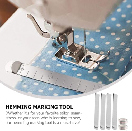 Metal Hemming Clips for Quilting and Sewing, Seam Guiding Ruler Clips