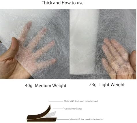 59"x 79" Double Sided Iron-On Adhesive Fusible Interfacing Webbing for