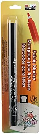 Uchida 522-C-1 Marvy Fine Point Fabric Marker, Black