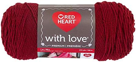Red Heart Yarn With Love 1914 Berry Red