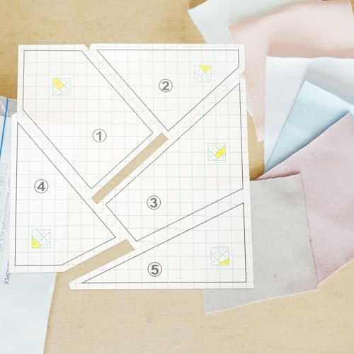 5pcs Plastic Fabric Sewing Rulers for Quilting Pattern Tracing
