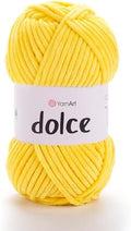 YarnArt Dolce Chenille Yarn – Soft Velvet Yarn for Amigurumi, Plush