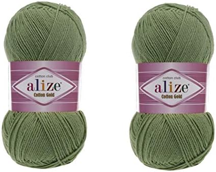 Alize Cotton Gold Yarn 55% Cotton 45% Acrylic Yarn Crochet Hand