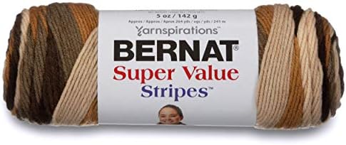 Bernat Super Value Yarn, 5 oz, Gauge 4 Medium Worsted, Beachwood