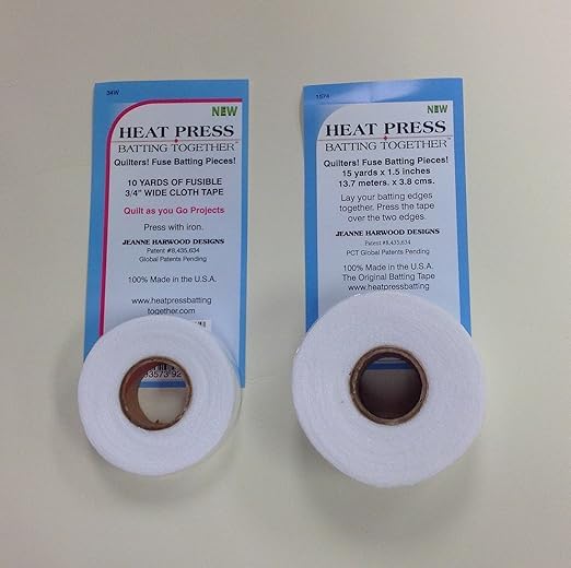 Together Fusible Batting Tape –Bundle Listing-Cloth Tape for Quilting